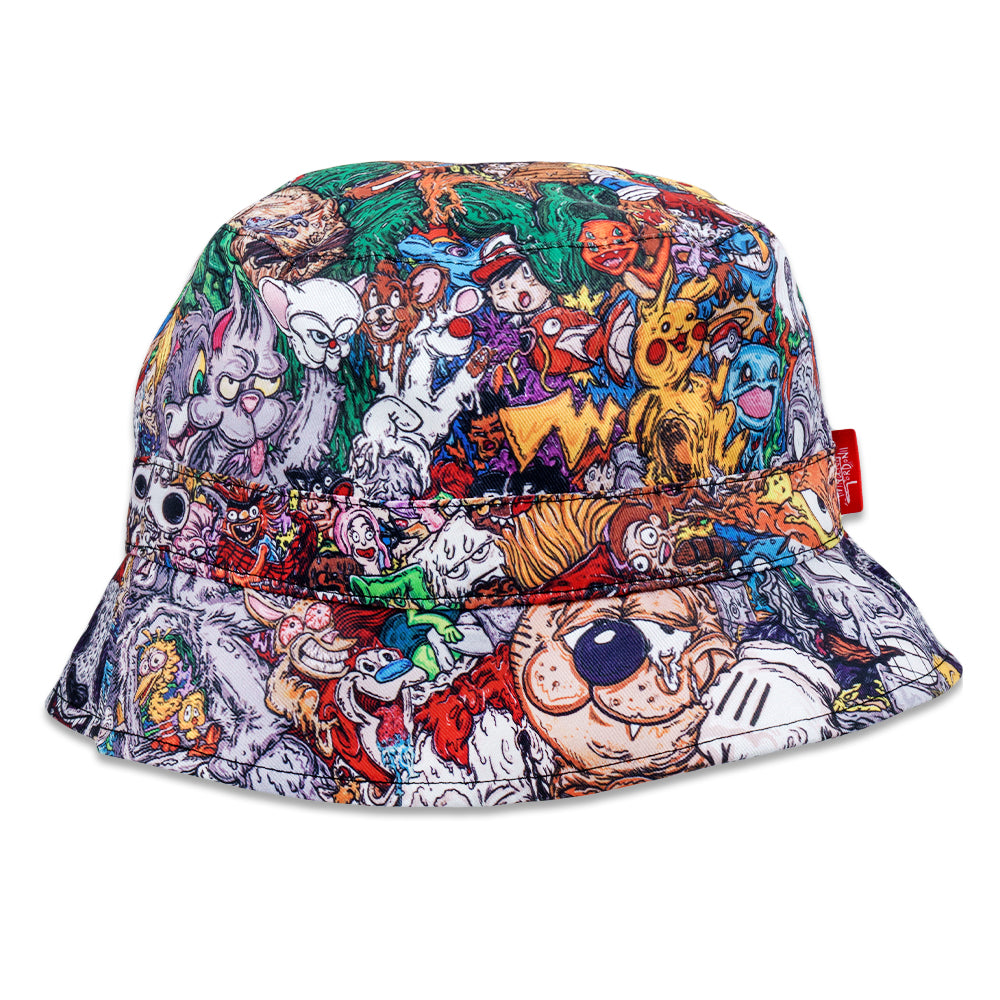 Vincent Gordon Cartoon Gumbo Reversible Bucket Hat Multi / Bucket Hat / L/XL