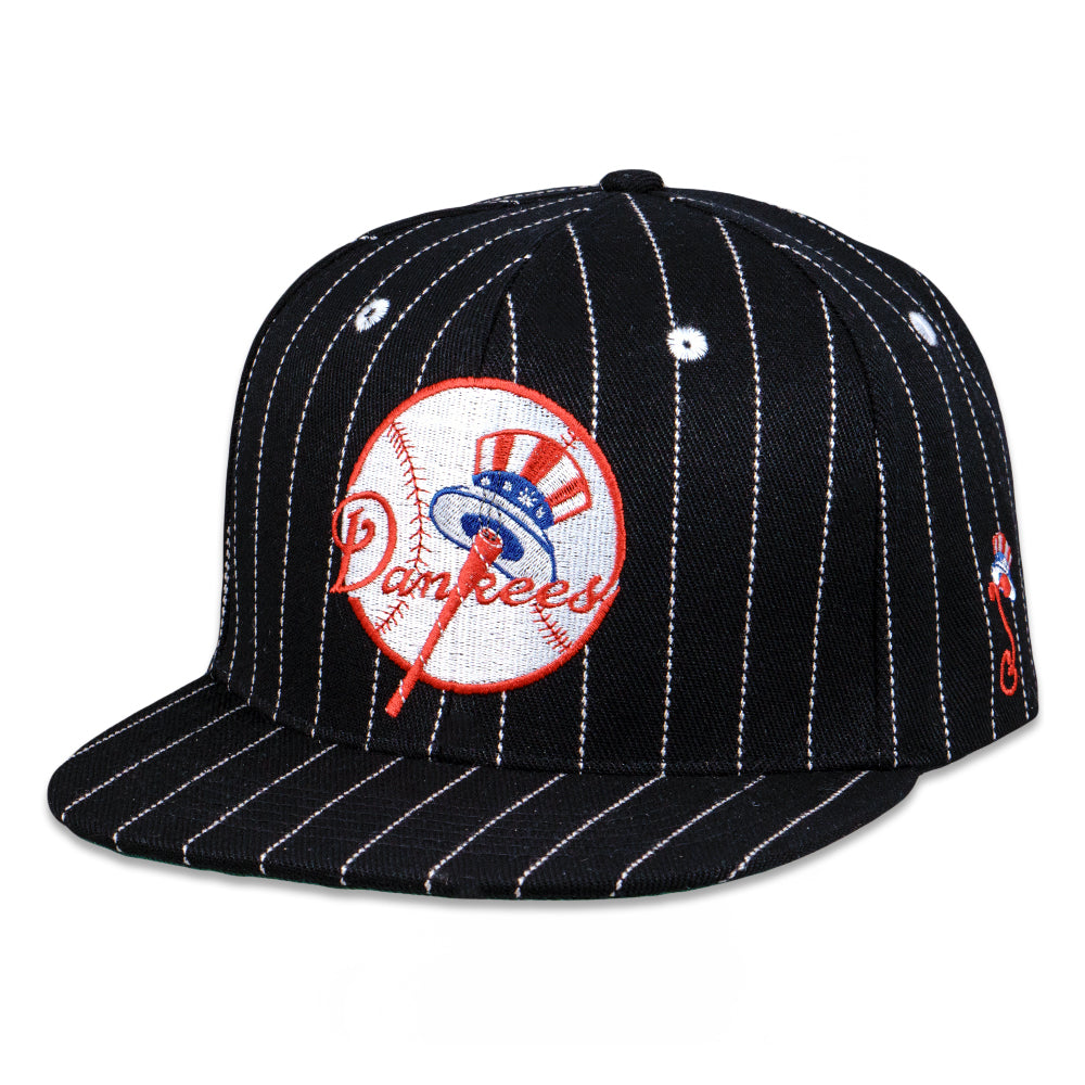 Dankees Black Pinstripe Snapback Hat