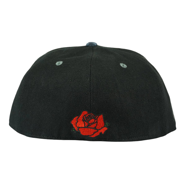 Stanley Mouse Red Rose Black Fitted Hat Black / Fitted / 7 1/8