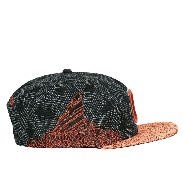 Red Rocks Black Snapback Hat