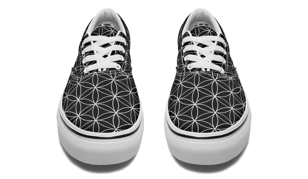 Flower of Life Black Classic Shoes