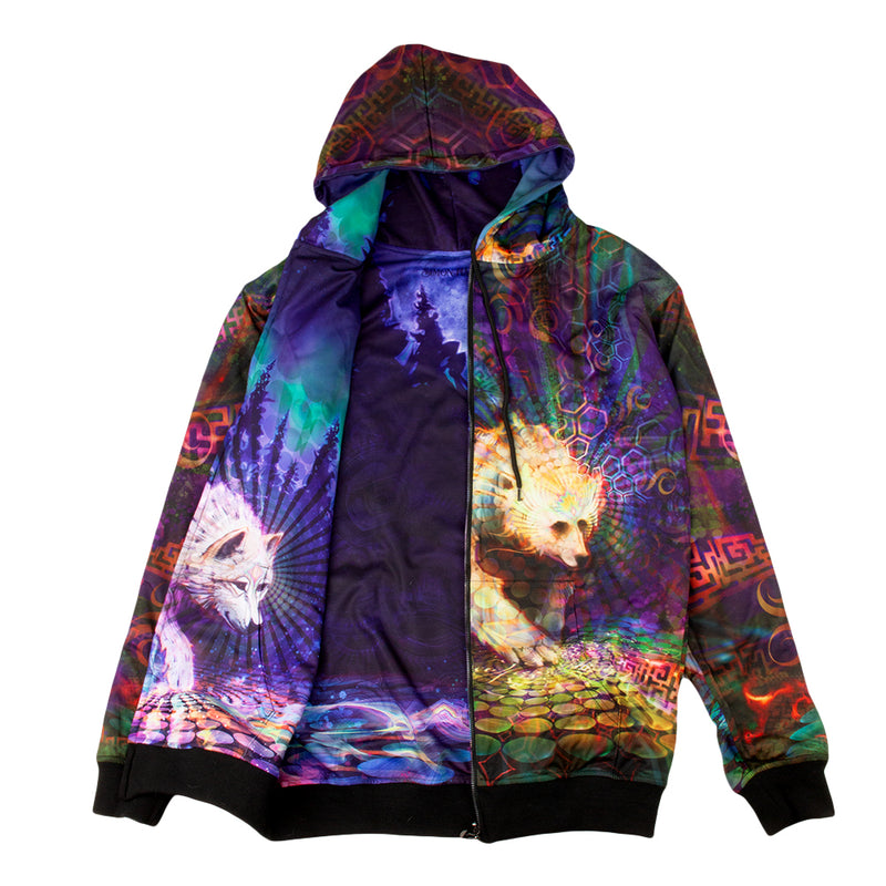 Sudadera reversible con capucha Spirit Animals de Simon Haiduk