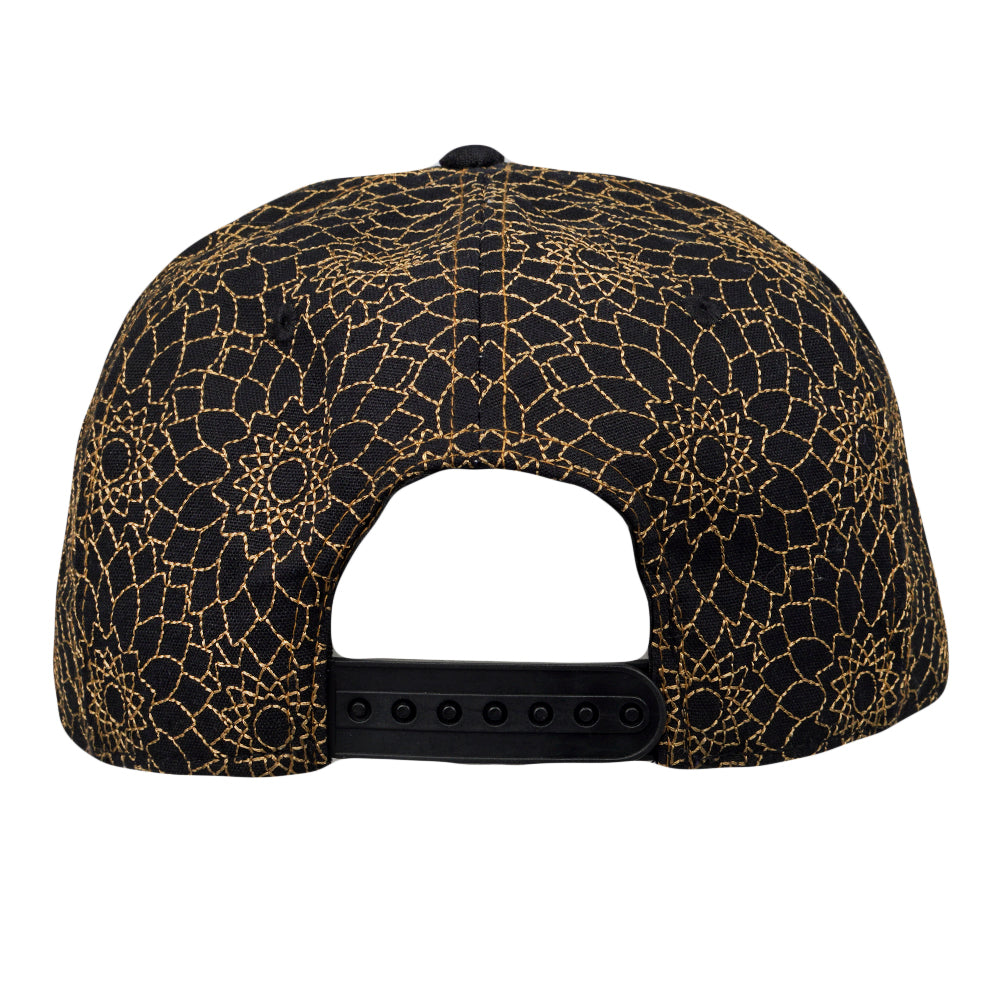 14th Anniversary Dhalia Elephant Black Snapback Hat