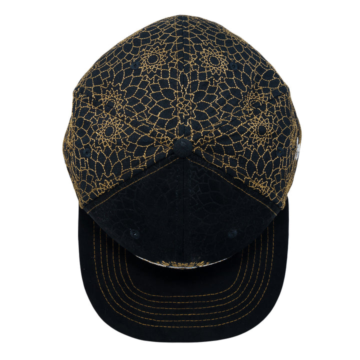 14th Anniversary Dhalia Elephant Black Fitted Hat