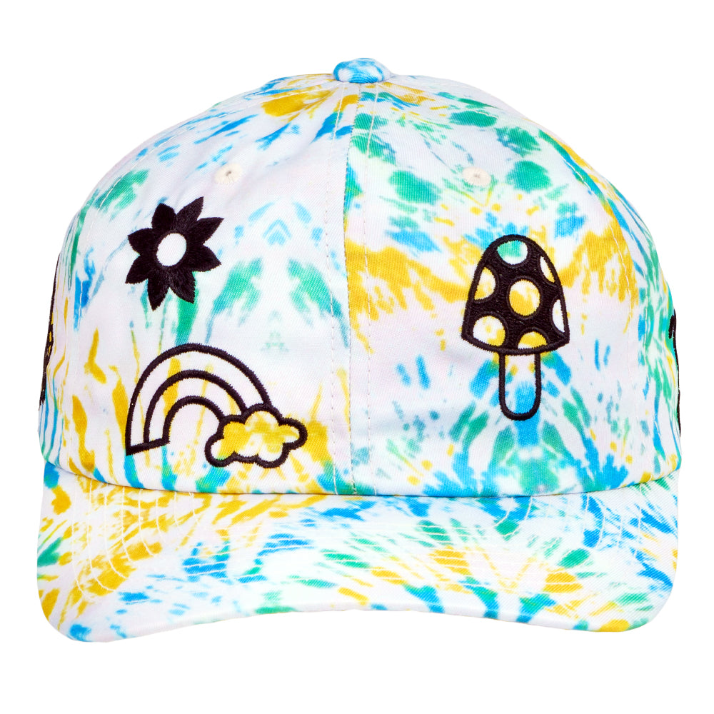 Gorra de papá con efecto tie dye de FAB Shapes