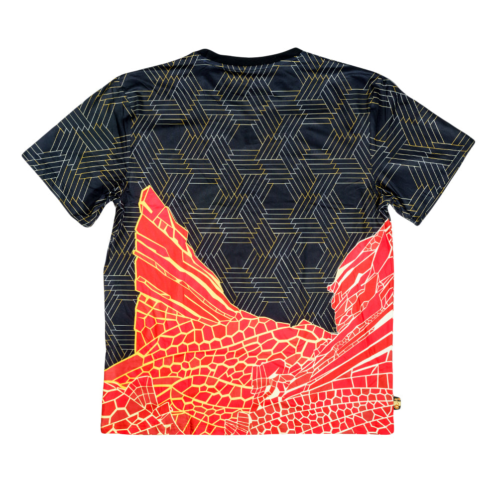 Red Rocks V4 Black T Shirt