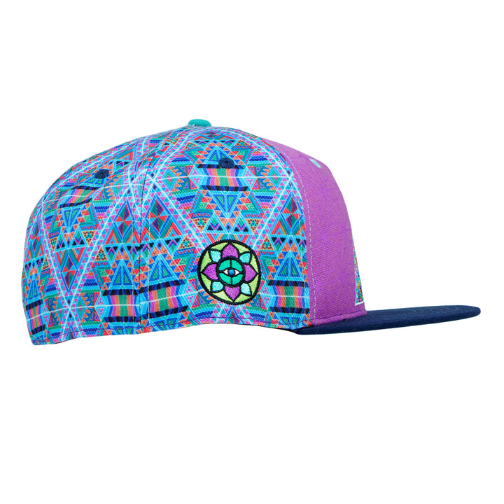 Chris Dyer DMT Triangles Purple Fitted Hat