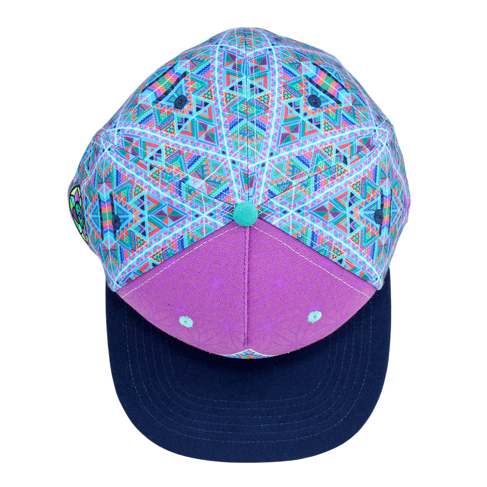 Chris Dyer DMT Triangles Purple Fitted Hat