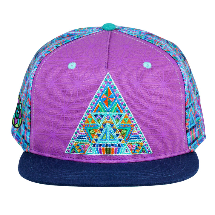 Chris Dyer DMT Triangles Purple Fitted Hat