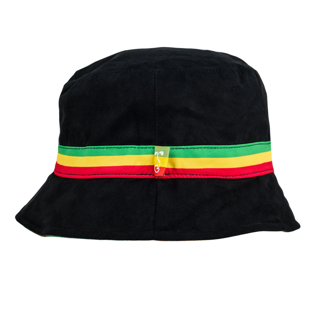 Rasta Cross Reversible Bucket Hat