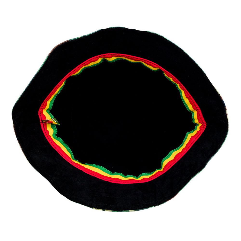 Rasta Cross Reversible Bucket Hat