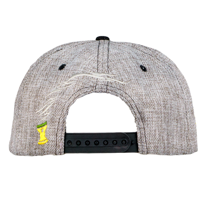 Rasta Cross Gray Snapback Hat