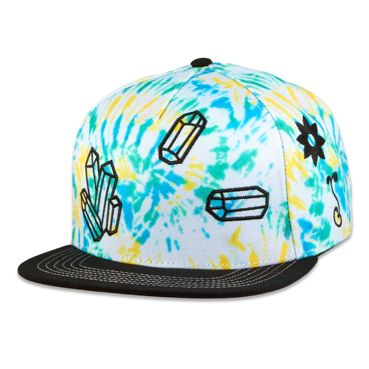 Gorra con efecto tie dye y cierre tipo snapback de FAB Shapes