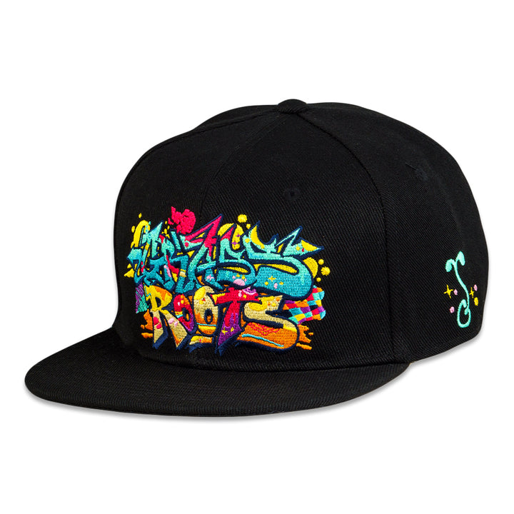 Nicko Handstyle Black Fitted Hat