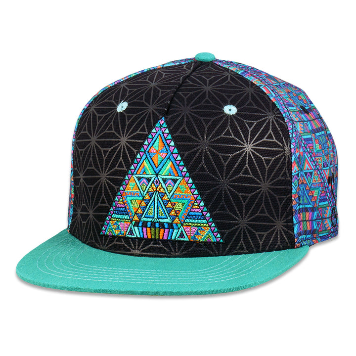 Gorra negra ajustada DMT Triangles de Chris Dyer