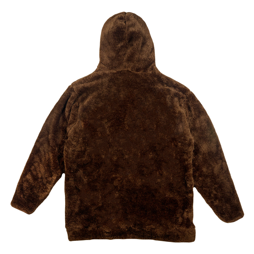 Fleece cheap fur hoodie