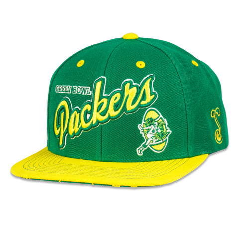 Green Bowl Packers Green Snapback Hat Green / Snapback / L/XL