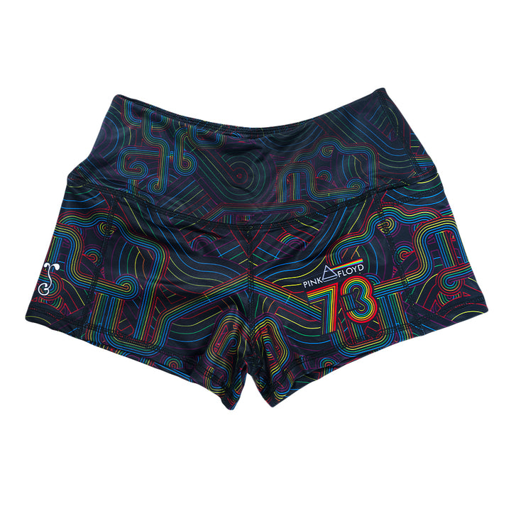 Pink Floyd DSOTM V2 Black Rainbow Booty Shorts