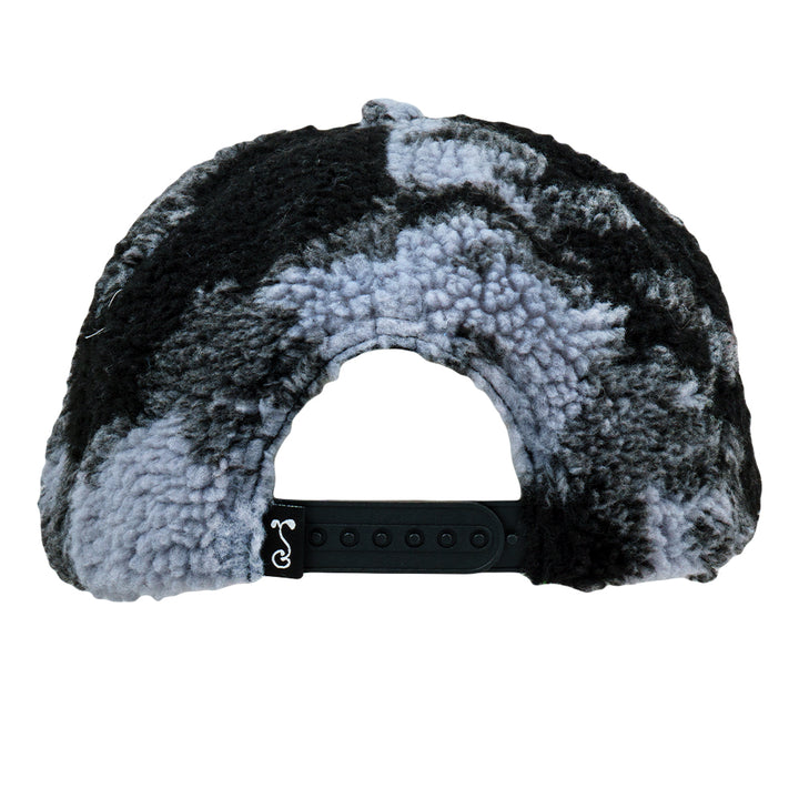 Removable Bear Panda Dyed Fleece Snapback Hat