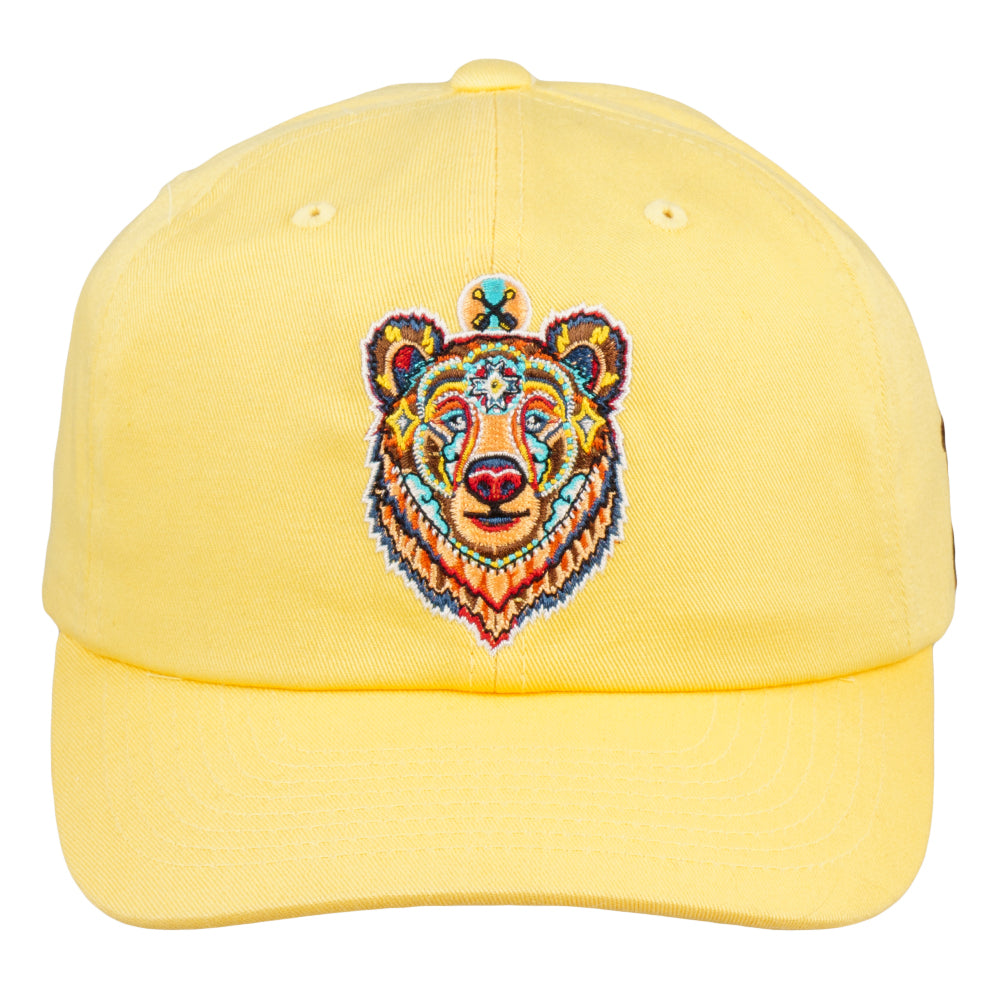 Gorra de papá amarilla con el logo de Brother Bear de Frank Brothers