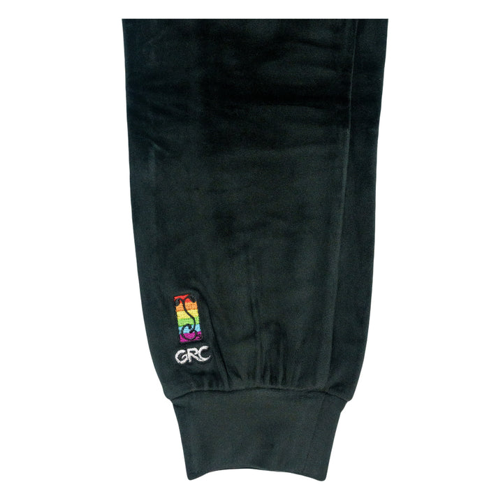 Pink Floyd DSOTM V2 Black Rainbow Velour Joggers