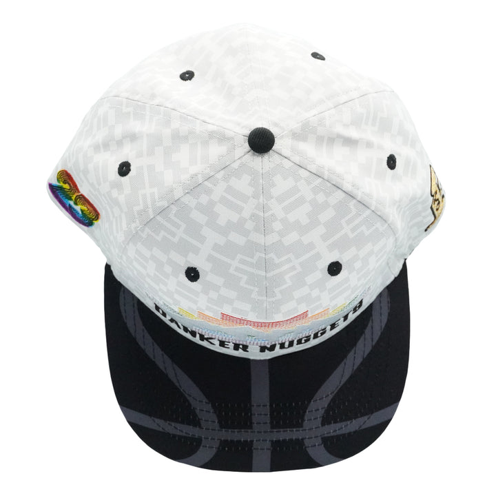 Danker Nuggets Pyramid White Fitted Hat