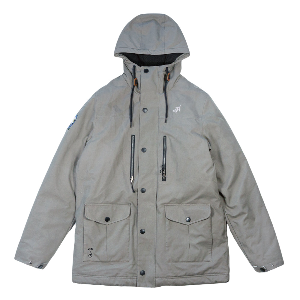 Aaron Brooks Split Moon Gray Parka Jacket