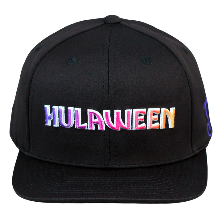 Gorra negra con visera Hulaween con degradado 