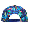 Hulaween Blue Floral Snapback Hat