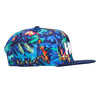 Hulaween Blue Floral Snapback Hat