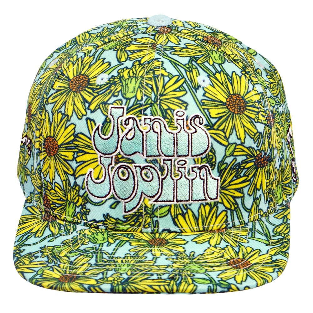 Janis Joplin Yellow Daisies Snapback Hat