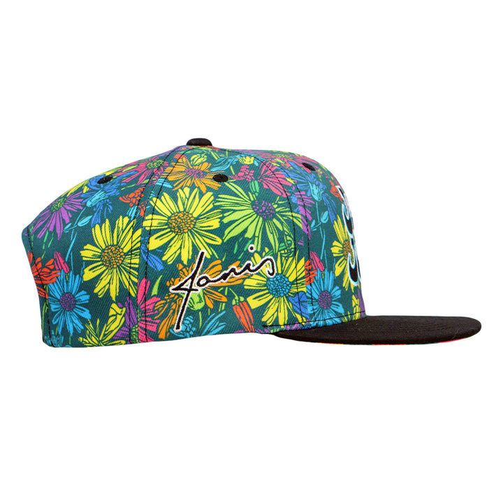 Janis Joplin Rainbow Daisies Snapback Hat