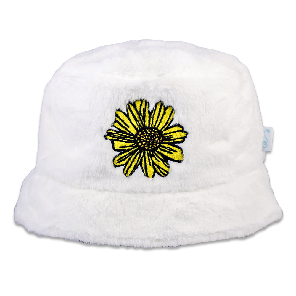 Janis Joplin Yellow Daisies Reversible Bucket Hat