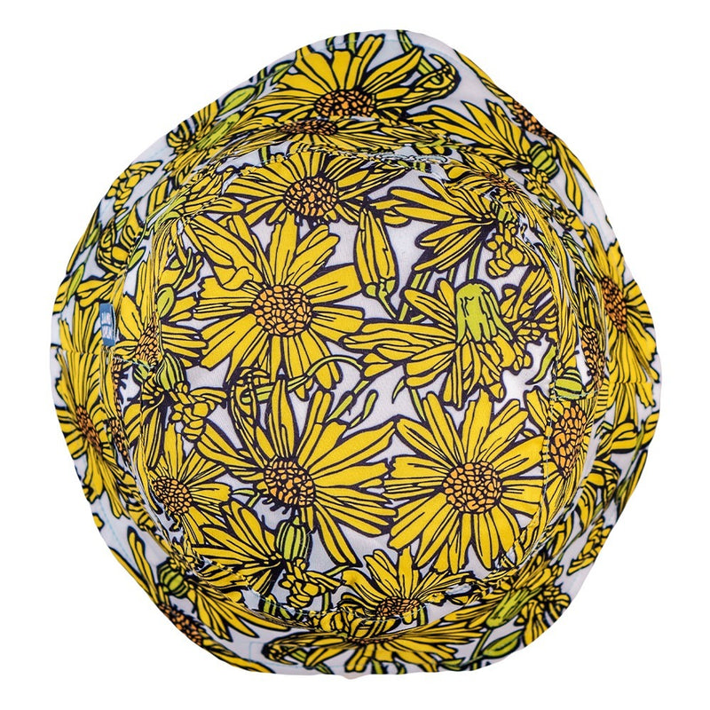 Janis Joplin Yellow Daisies Reversible Bucket Hat