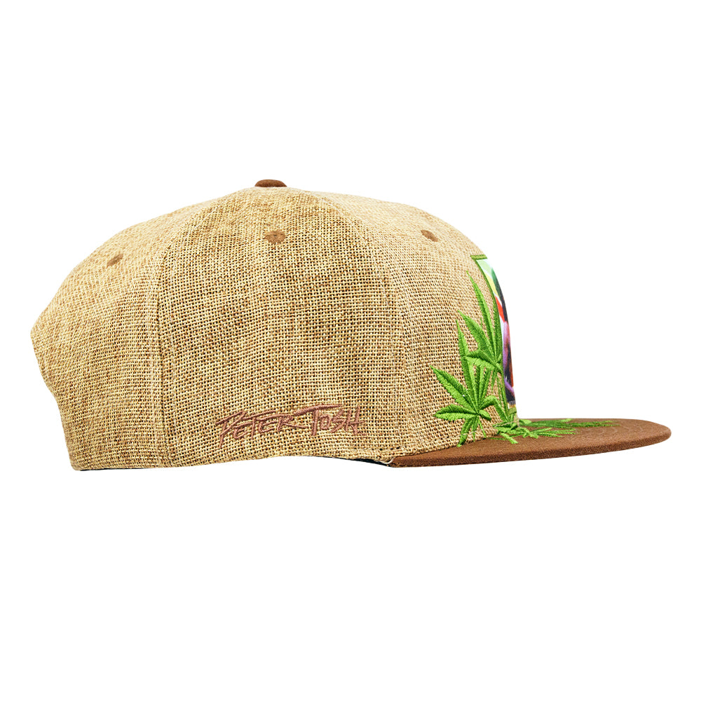 Peter Tosh Tan Leaf Snapback Hat