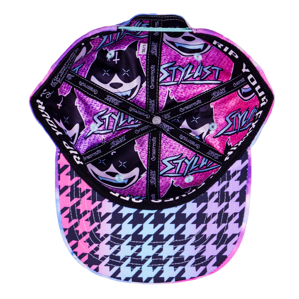 Stylust Bandana Cat Candy Dyed Snapback Hat