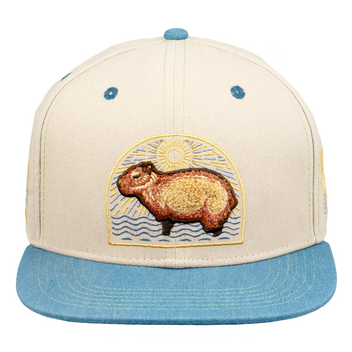 Mugwort Capybara Snapback Hat