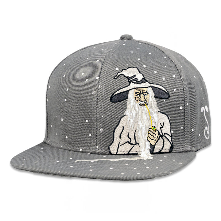 Toking Wizard Gray Fitted Hat