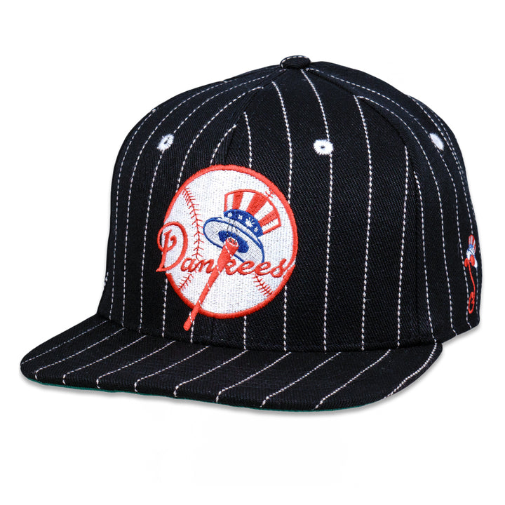 Dankees Black Pinstripe Fitted Hat