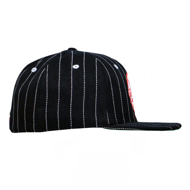 Gorra ajustada de rayas negras de Dankees