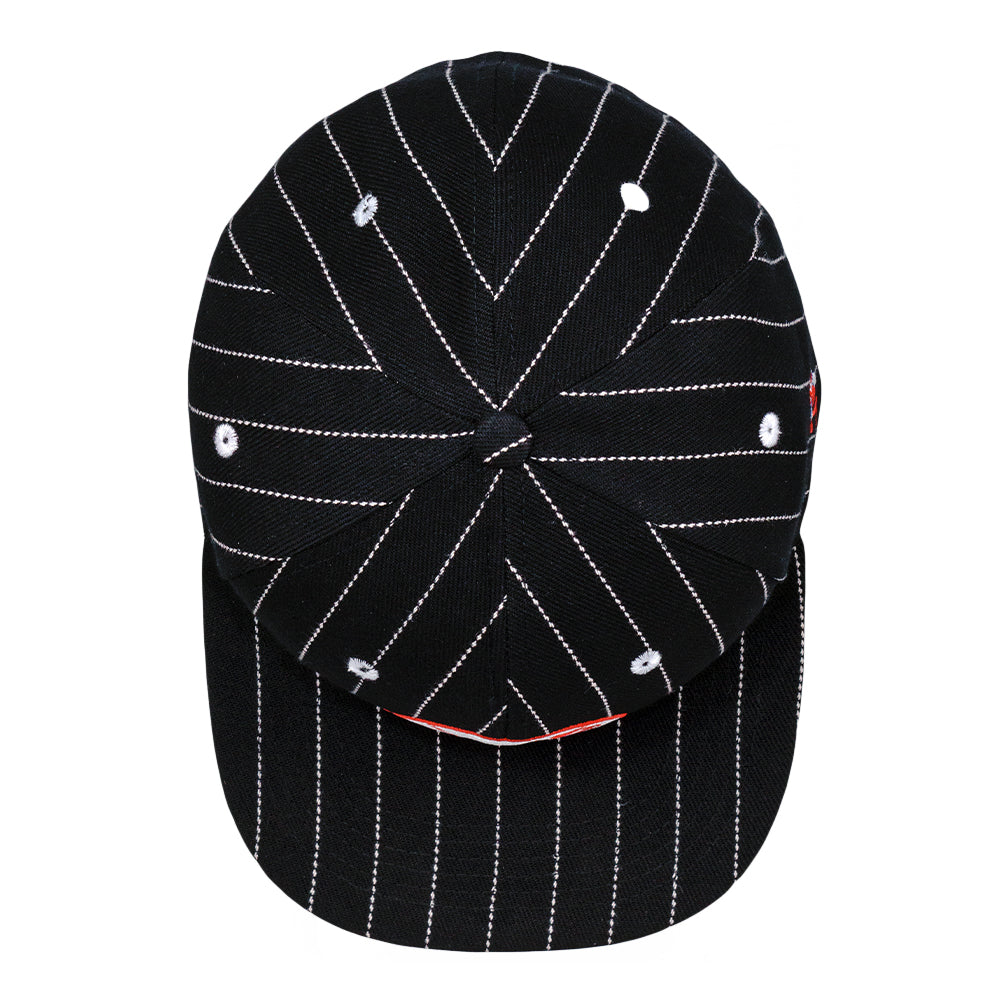 Dankees Black Pinstripe Fitted Hat