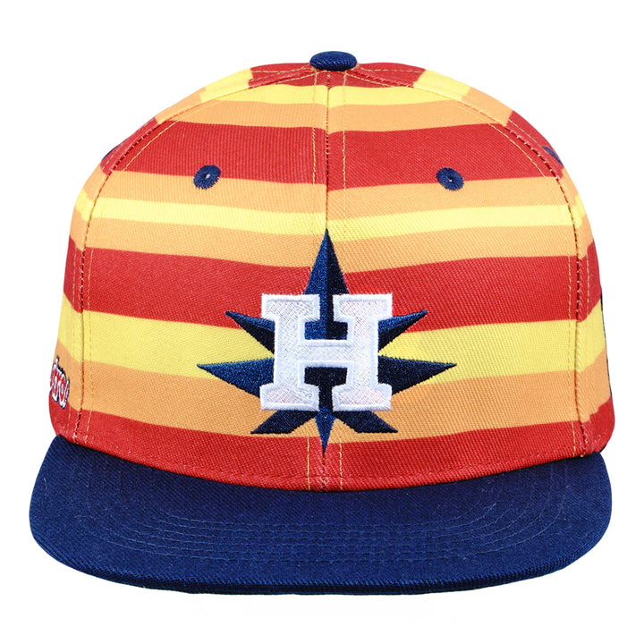 Gorra snapback de rayas naranjas de Hashstros