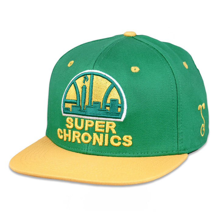 Super Chronics Green Fitted Hat