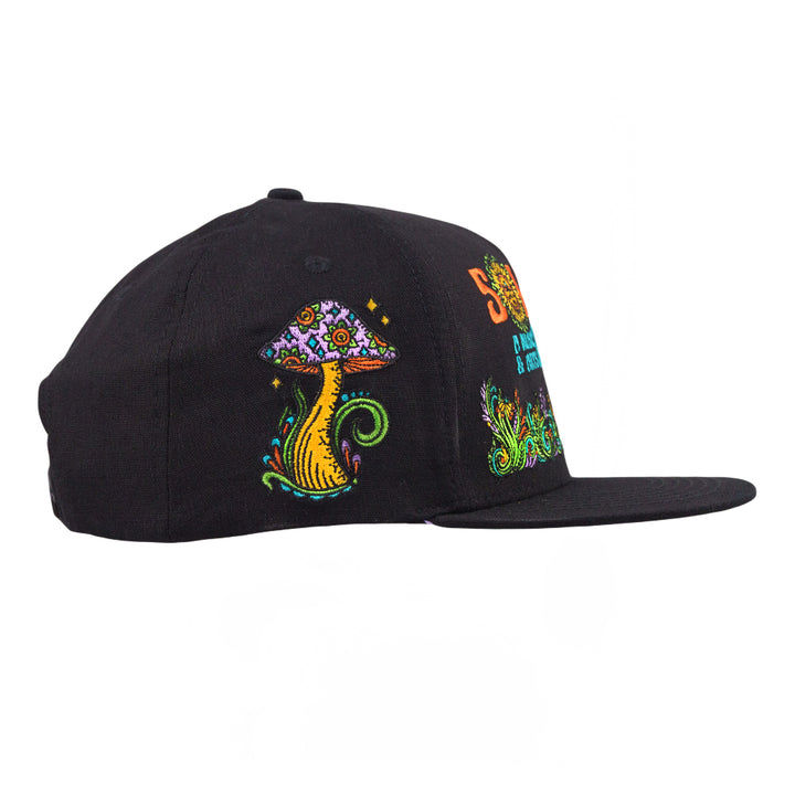 Gorra negra con cierre a presión Solshine Reverie 