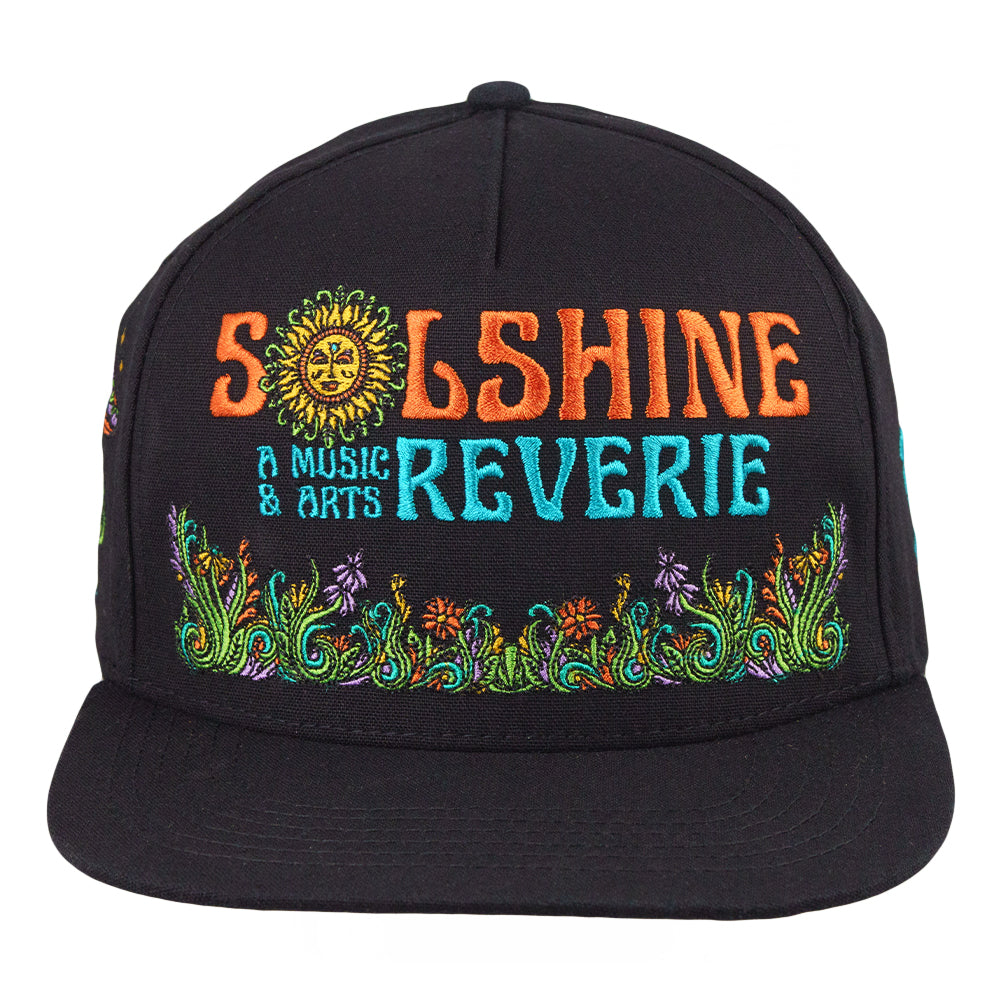 Gorra negra con cierre a presión Solshine Reverie 