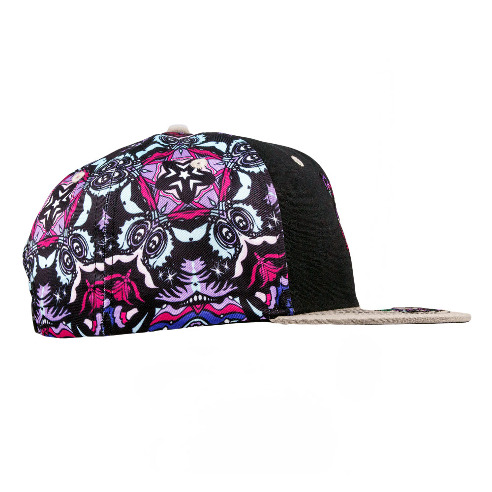 Gorra snapback con estampado floral de oso Paisley de Ellie