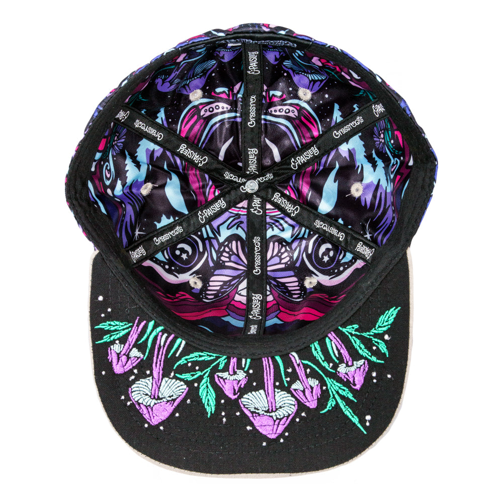 Ellie Paisley Bear Floral Fitted Hat