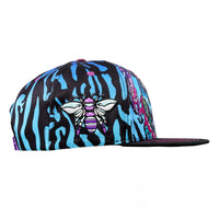 Ellie Paisley Bear Striped Snapback Hat