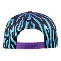 Ellie Paisley Bear Striped Snapback Hat