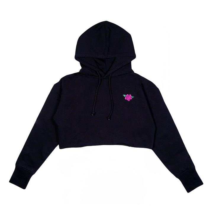 Sudadera corta con capucha para mujer Ellie Paisley Bear